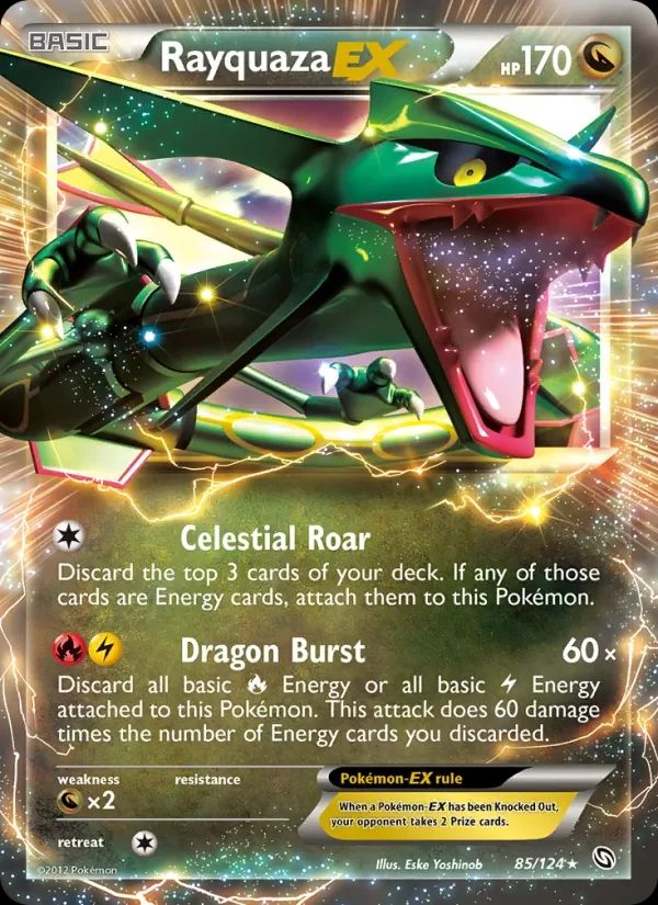 Rayquaza EX Dragons Exalted card