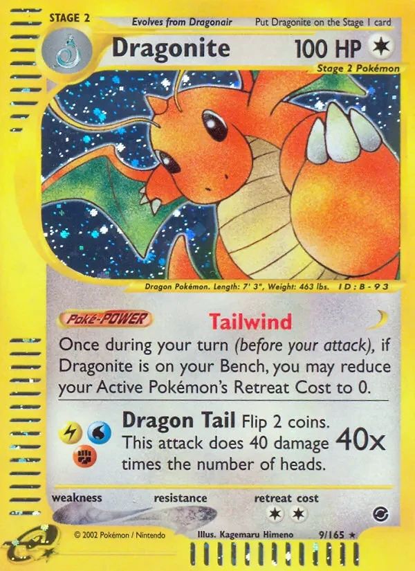 Dragonite Expedition Base Set card