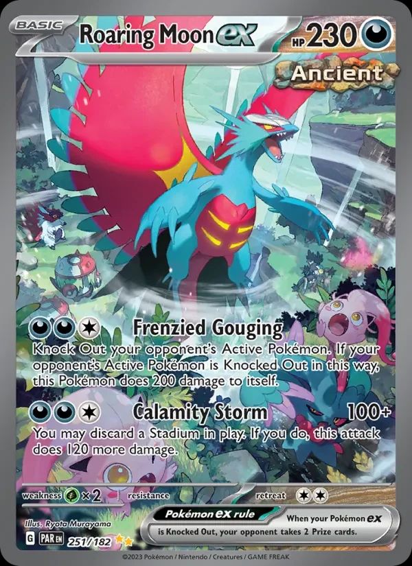 Roaring Moon ex Paradox Rift card