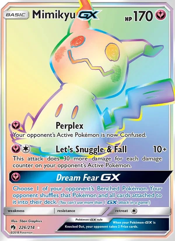 Mimikyu GX Lost Thunder card