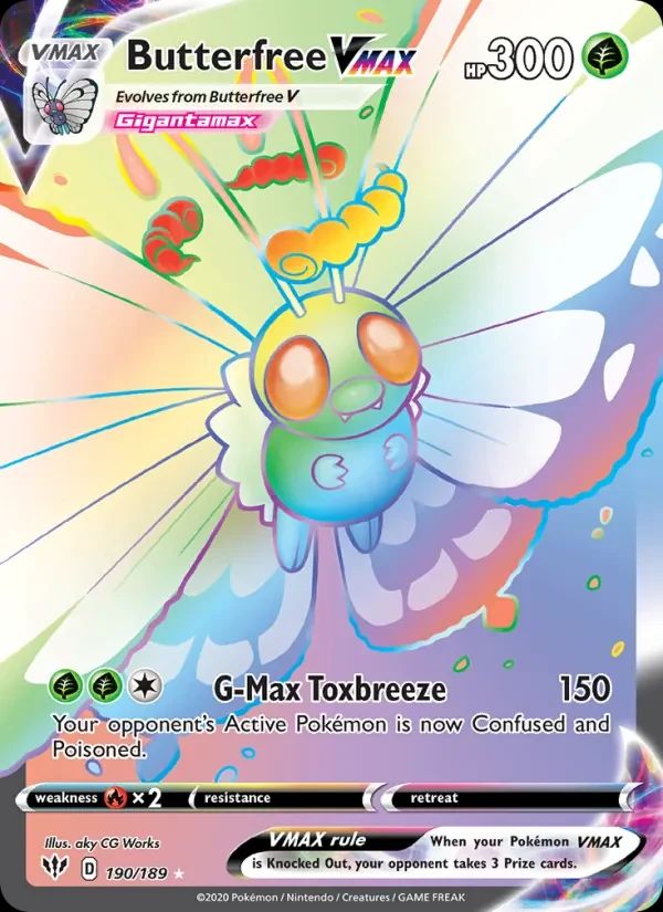Butterfree VMAX Darkness Ablaze card