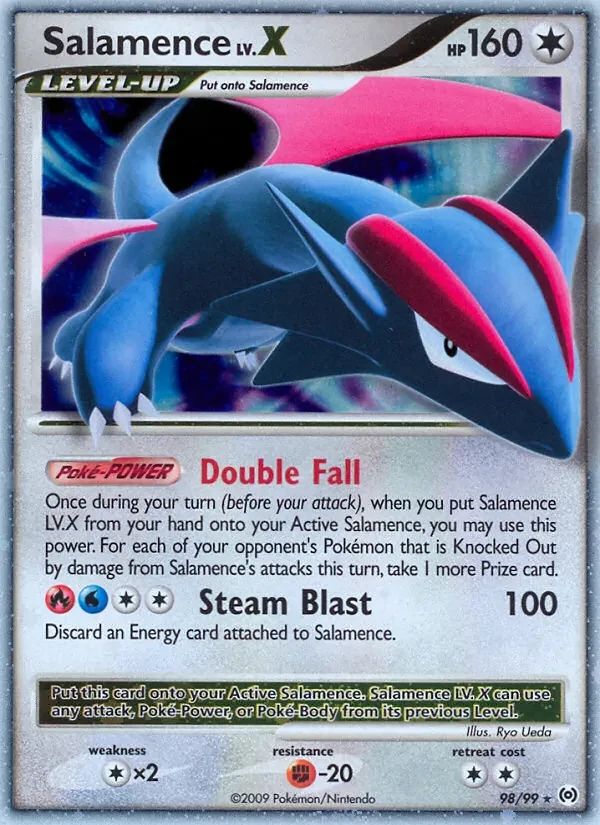 Salamence LV. X Arceus card