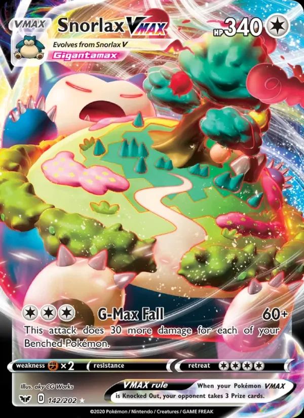 Snorlax Vmax Sword & Shield card