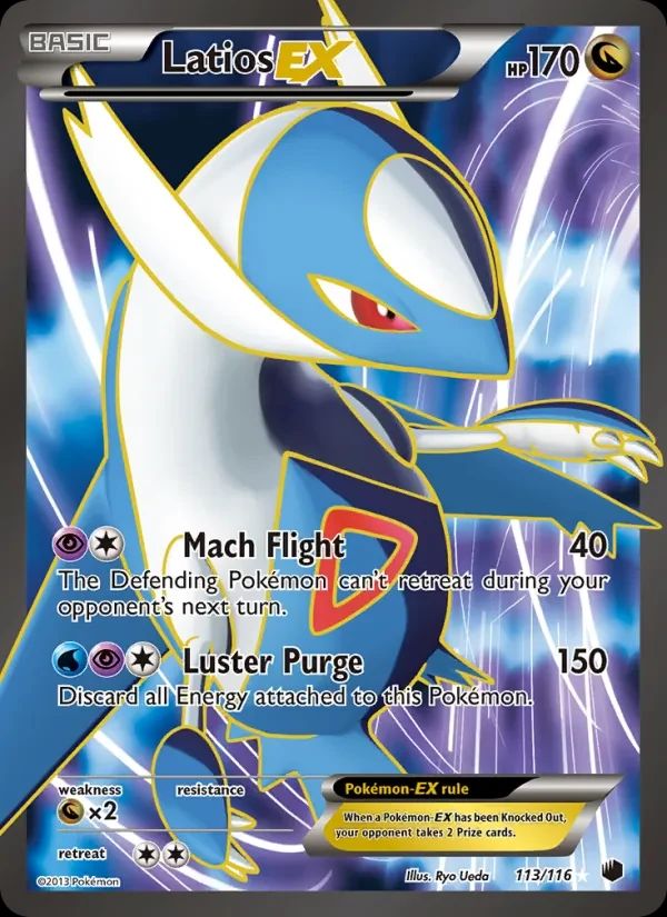 Latios EX Plasma Freeze card