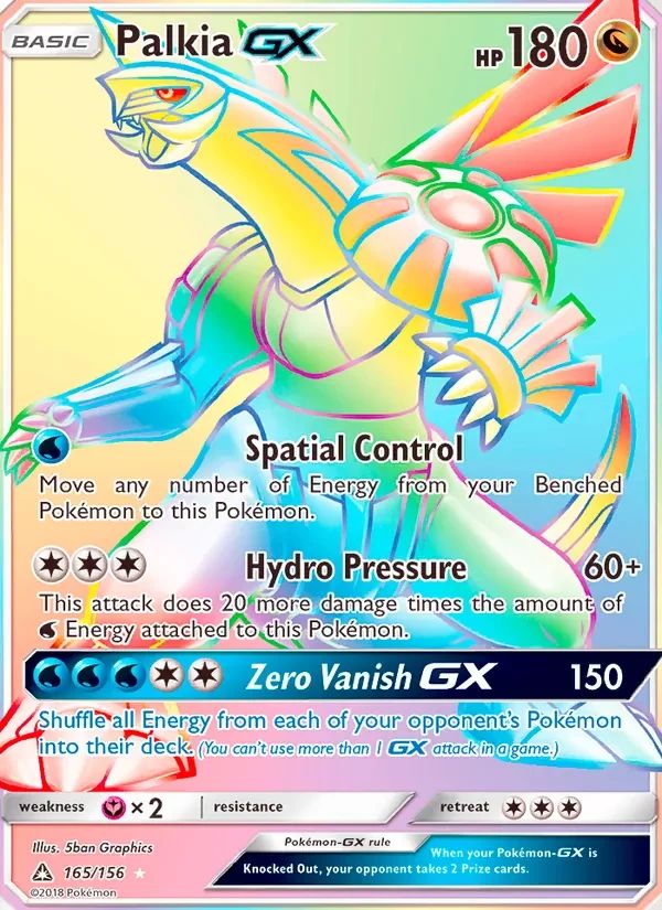 Palkia GX Ultra Prism card