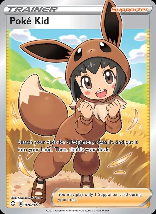 Poke Kid Shining Fates card