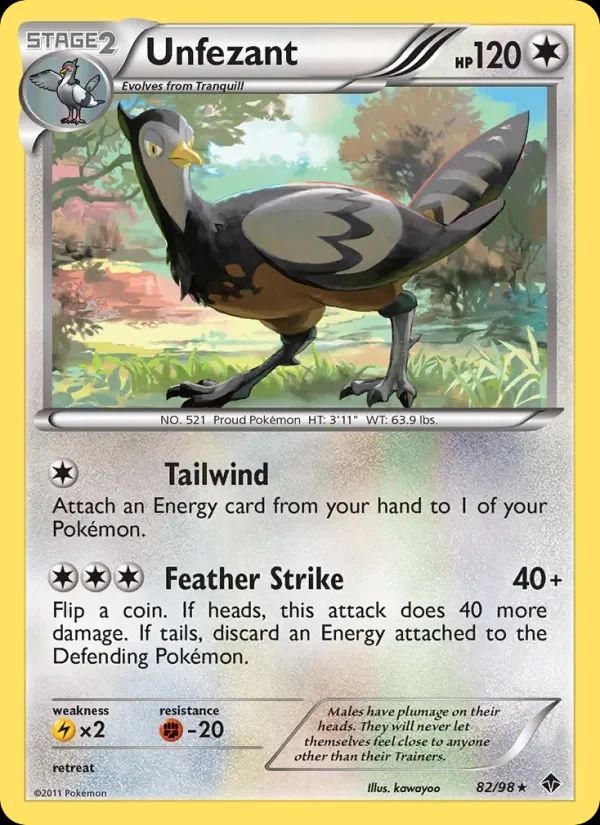 Unfezant Emerging Powers card