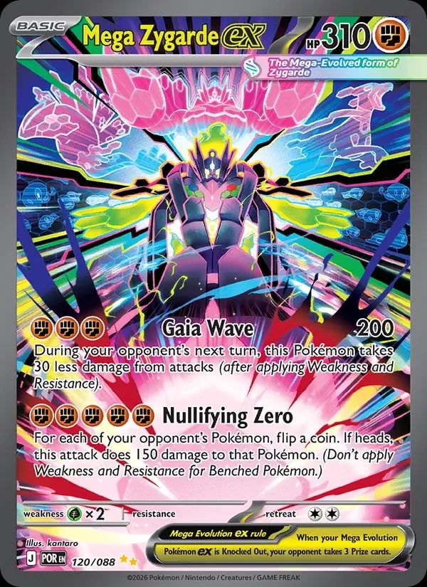 Mega Zygarde ex Perfect Order card