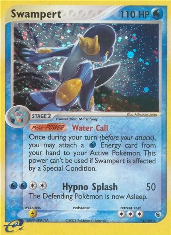 Swampert EX Ruby & Sapphire card