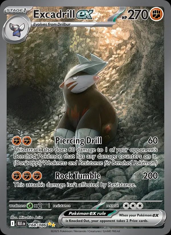 Excadrill ex Black Bolt card