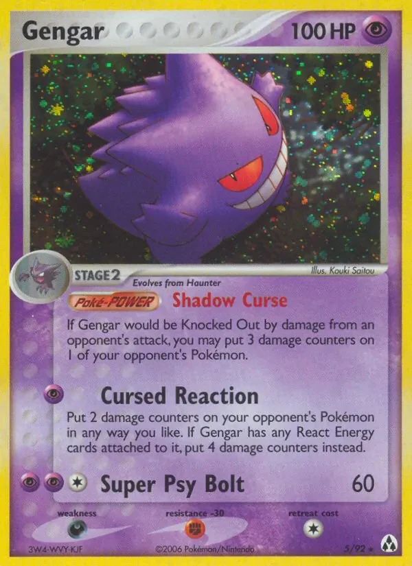Gengar EX Legend Maker card