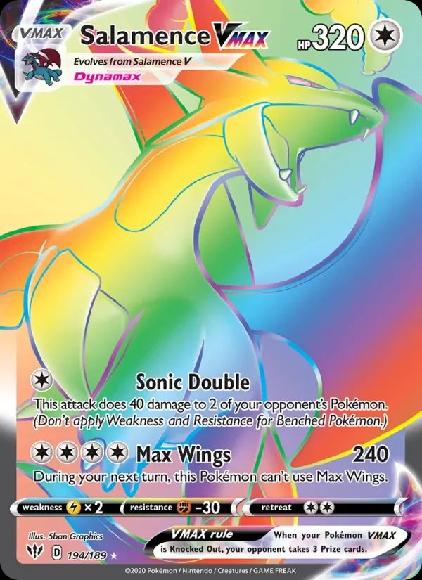 Salamence VMAX Darkness Ablaze card