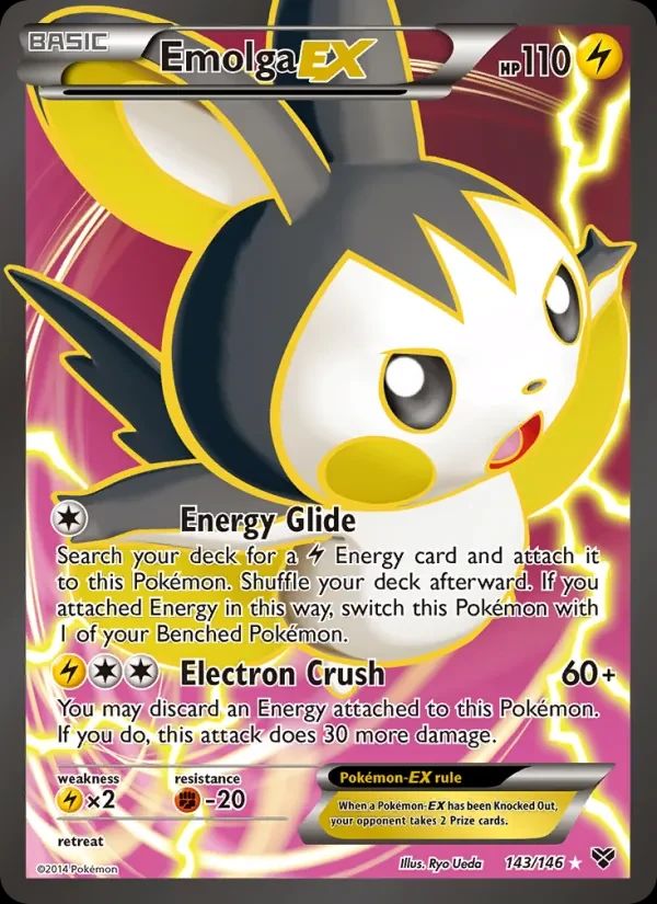 Emolga EX XY card