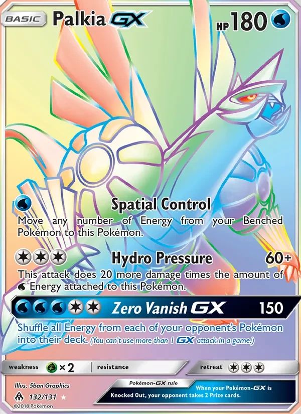 Palkia-GX Forbidden Light card