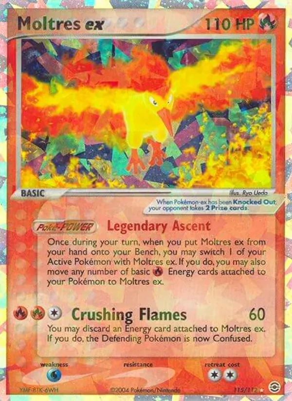 Moltres EX EX FireRed & LeafGreen card