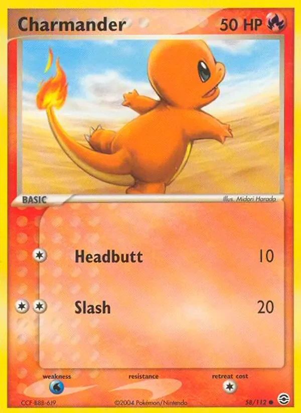 Charmander EX FireRed & LeafGreen card