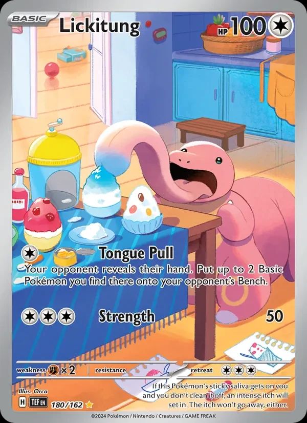 Lickitung Temporal Forces card