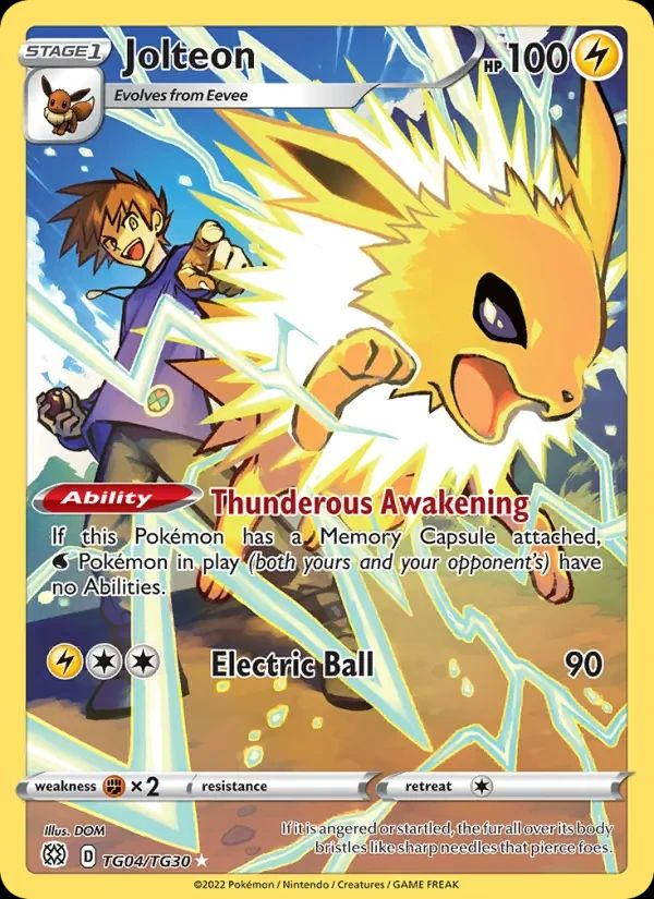 Jolteon Brilliant Stars card