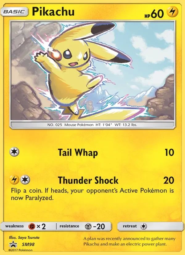 Pikachu SM Black Star Promos card