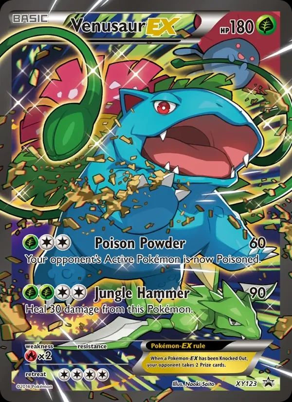 Venusaur EX XY Black Star Promos card