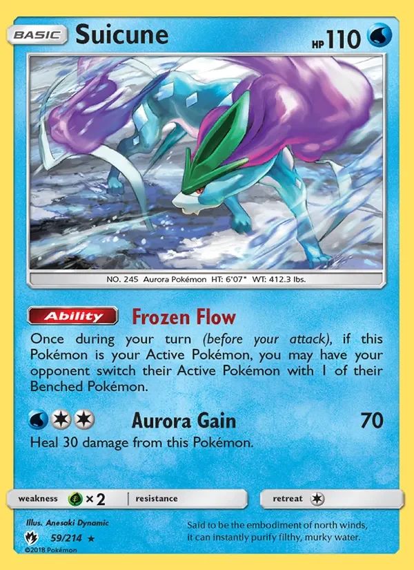 Suicune Lost Thunder card