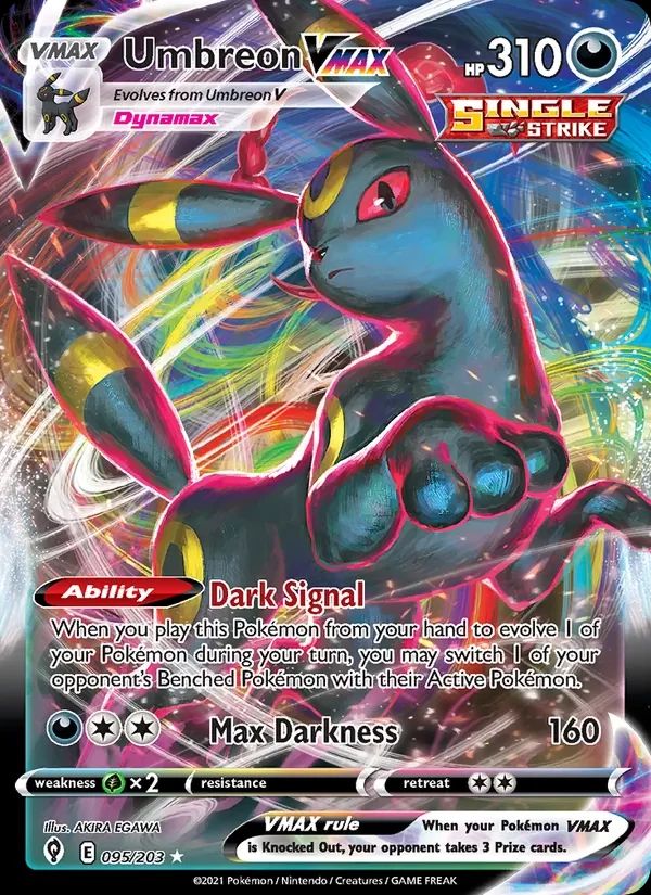 Umbreon VMAX Evolving Skies card