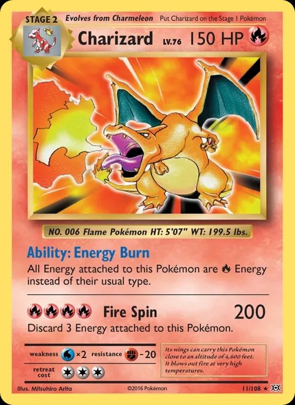 Charizard Evolutions card