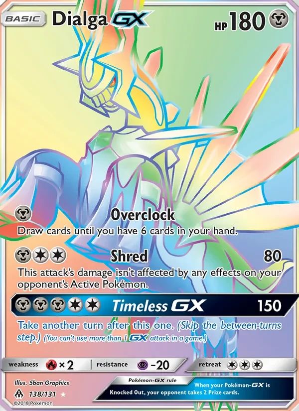Dialga GX Forbidden Light card