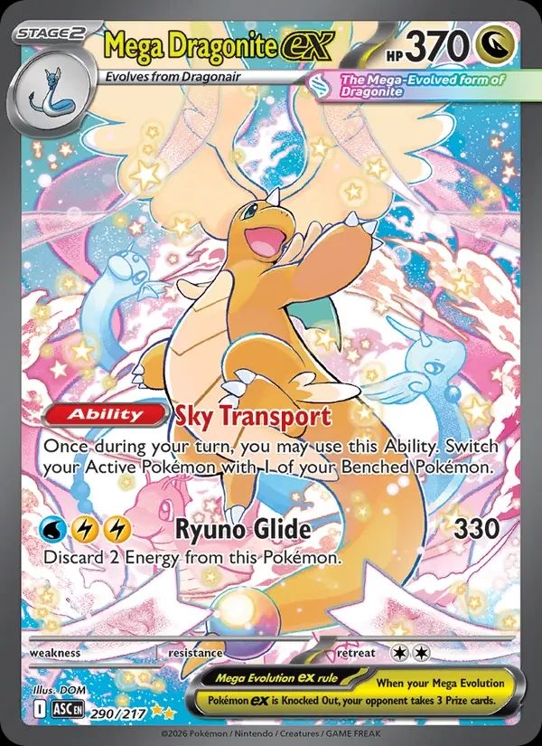 Mega Dragonite ex Ascended Heroes card