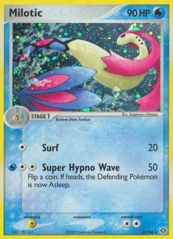 Milotic EX Emerald card