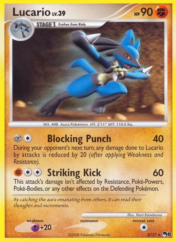 Lucario POP Series 8 card