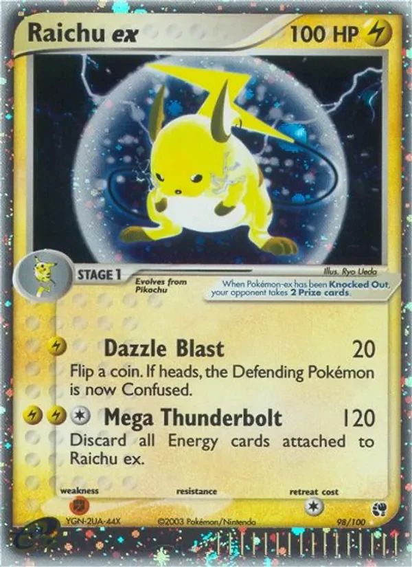 Raichu EX EX Sandstorm card