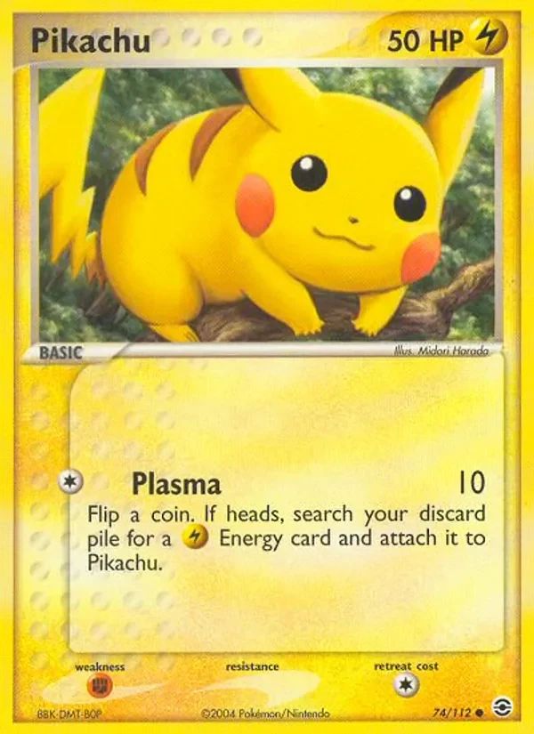 Pikachu EX FireRed & LeafGreen card