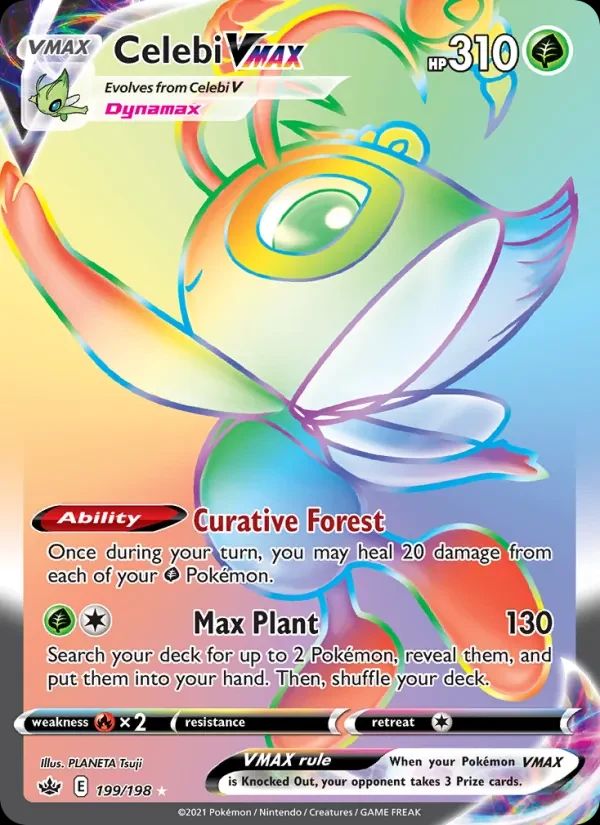 Celebi VMAX Chilling Reign card