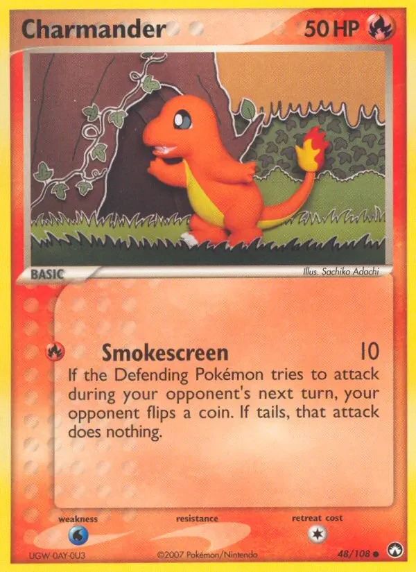 Charmander EX Power Keepers card
