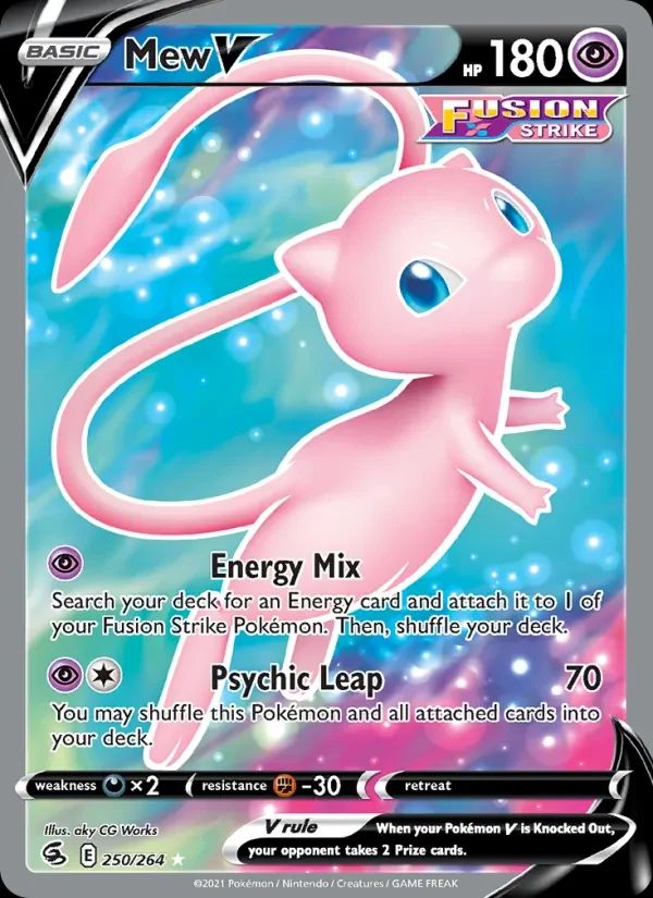 Mew V Fusion Strike card
