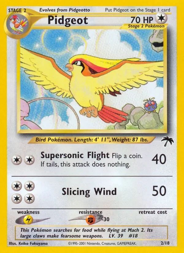 Pidgeot Southern Islands card