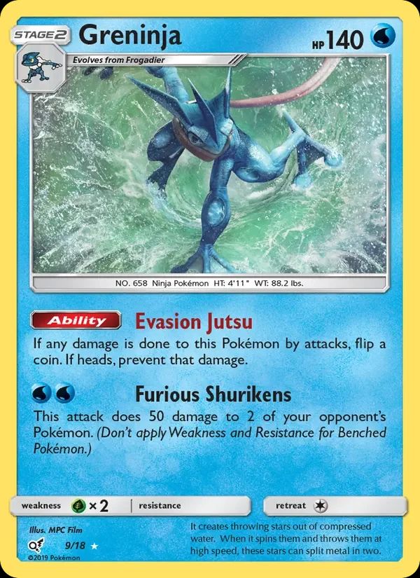 Greninja Detective Pikachu card