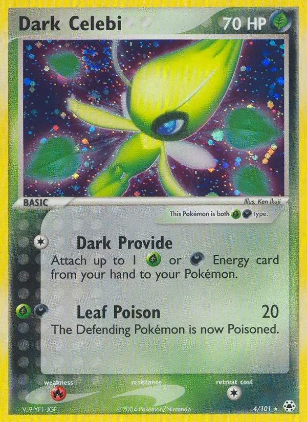 Dark Celebi EX Hidden Legends card