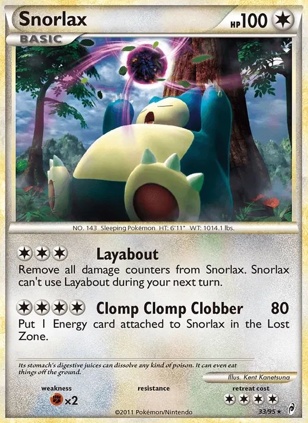 Snorlax Call of Legends card