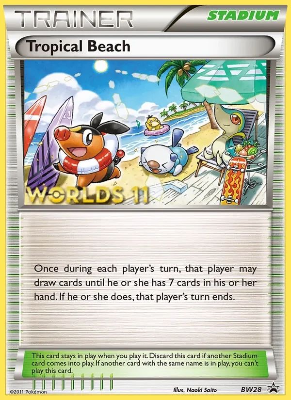 Tropical Beach BW Black Star Promos card