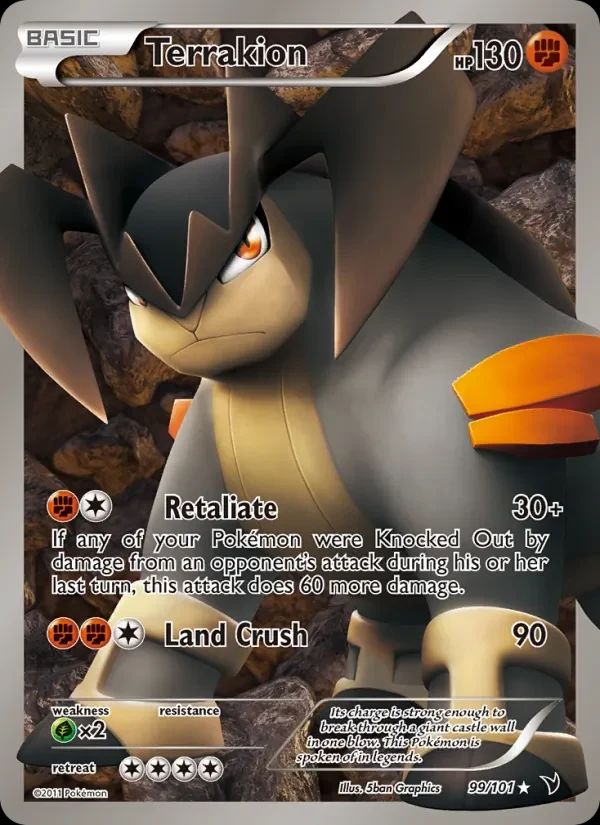 Terrakion Noble Victories card