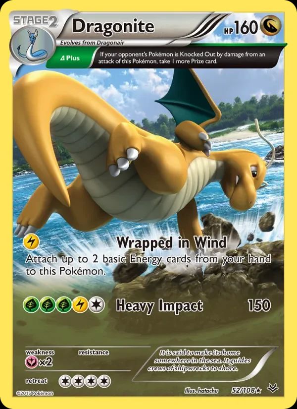 Dragonite Roaring Skies card