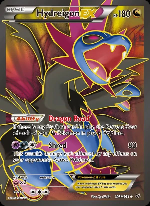 Hydreigon EX Roaring Skies card