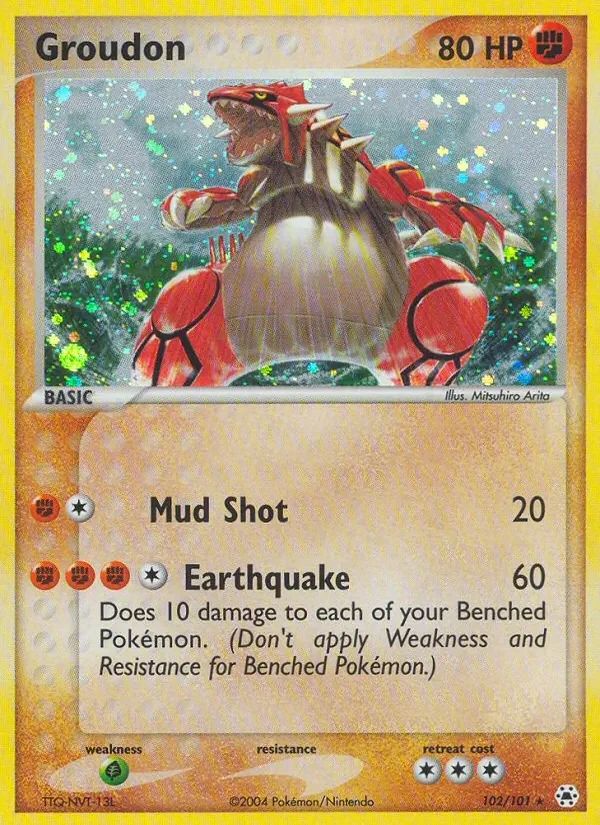Groudon EX Hidden Legends card