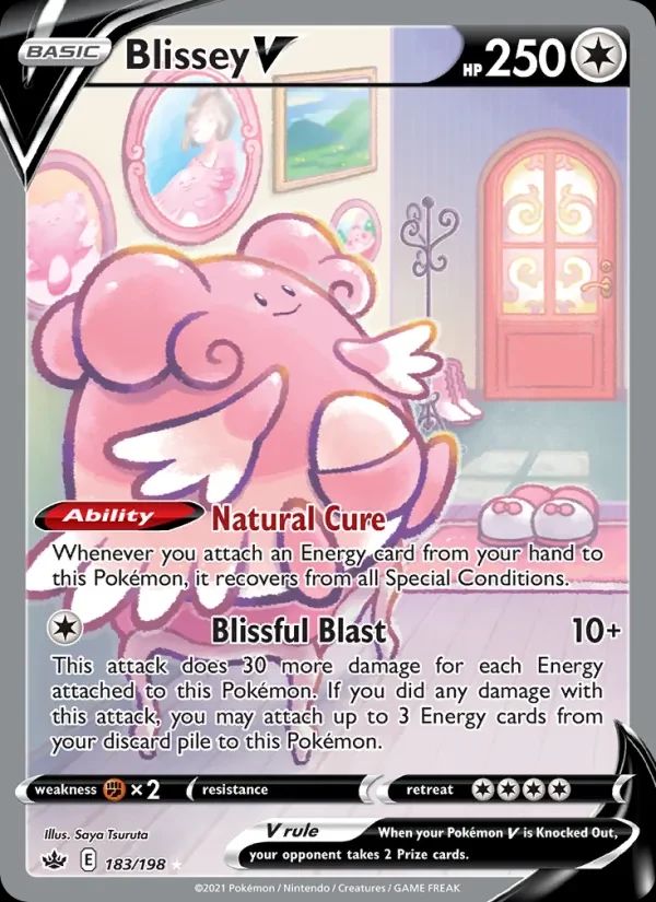 Blissey V Chilling Reign card
