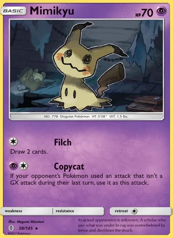 Mimikyu Guardians Rising card