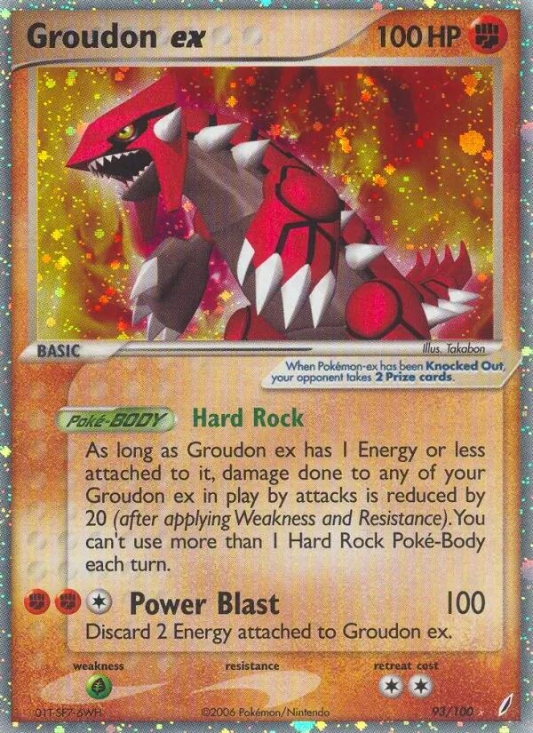Groudon EX EX Crystal Guardians card