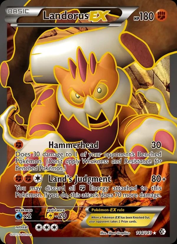 Landorus EX Boundaries Crossed card