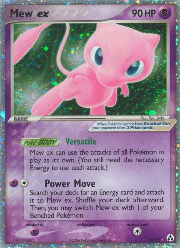 Mew EX EX Legend Maker card